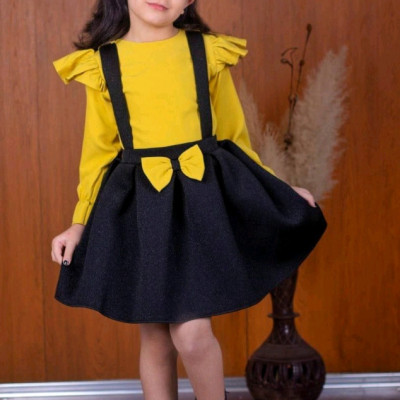سه تیکه بلوز دامن ساسبند دخترانه