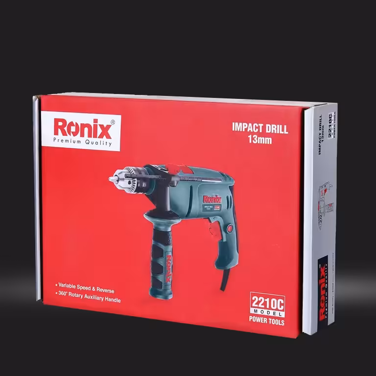 دریل برقی چکشی 13 میلی‌متری آچاری 2210C رونیکس