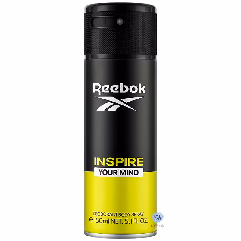 قیمت و خرید اسپری بدن ضد تعریق مردانه ریبوک مدل inspire your mind حجم 