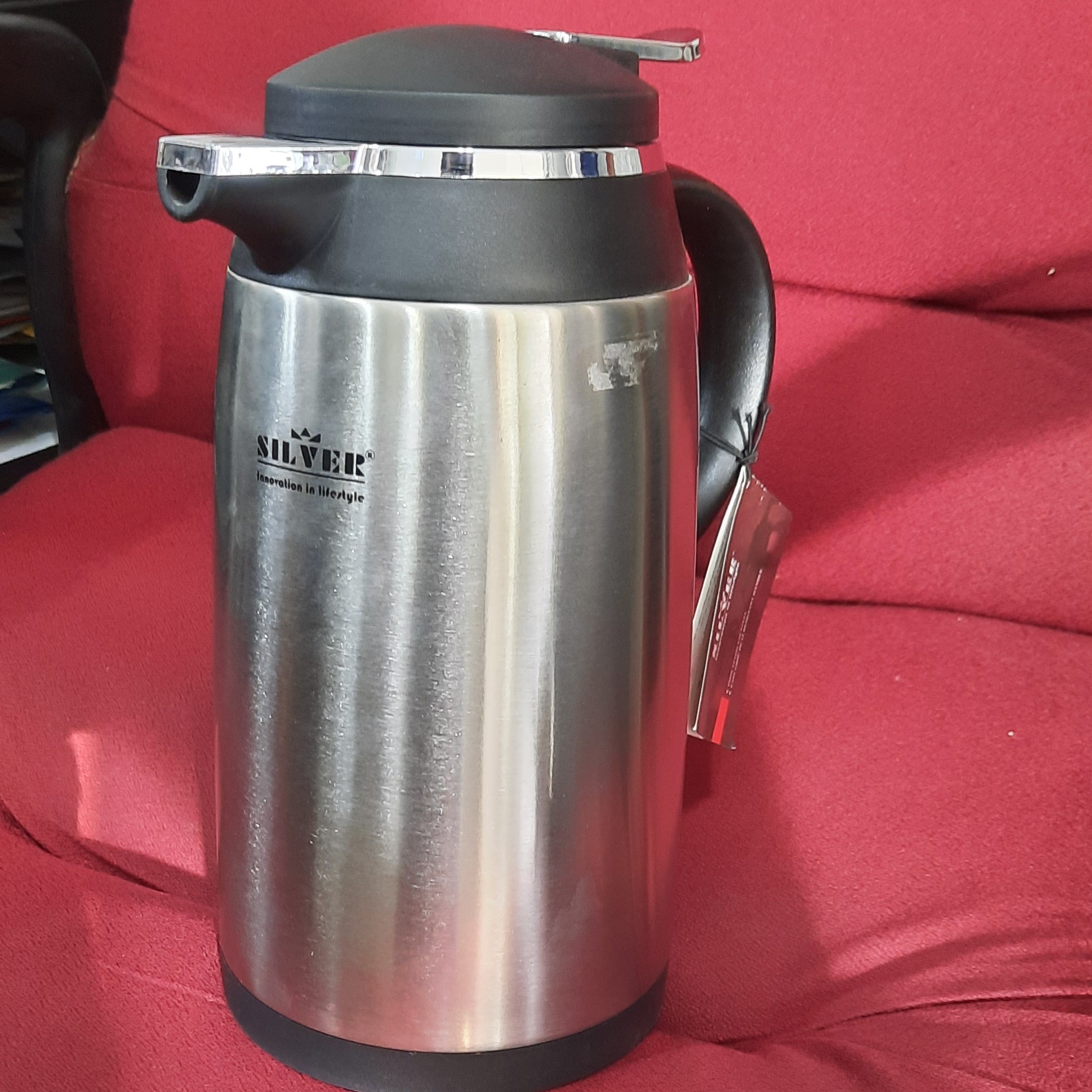 فلاسک رویه استیل داخل شیشه 