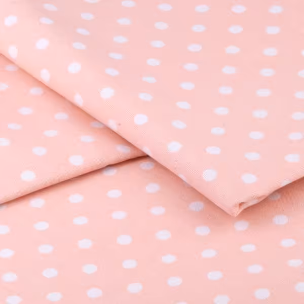 پارچه ملحفه متری مدل خال خالی گلبهی