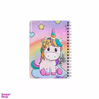 دفترچه یادداشت 80 برگ بامبیلیپ مدل چوبی طرح یونیکورن روی ابرها کد 1296481