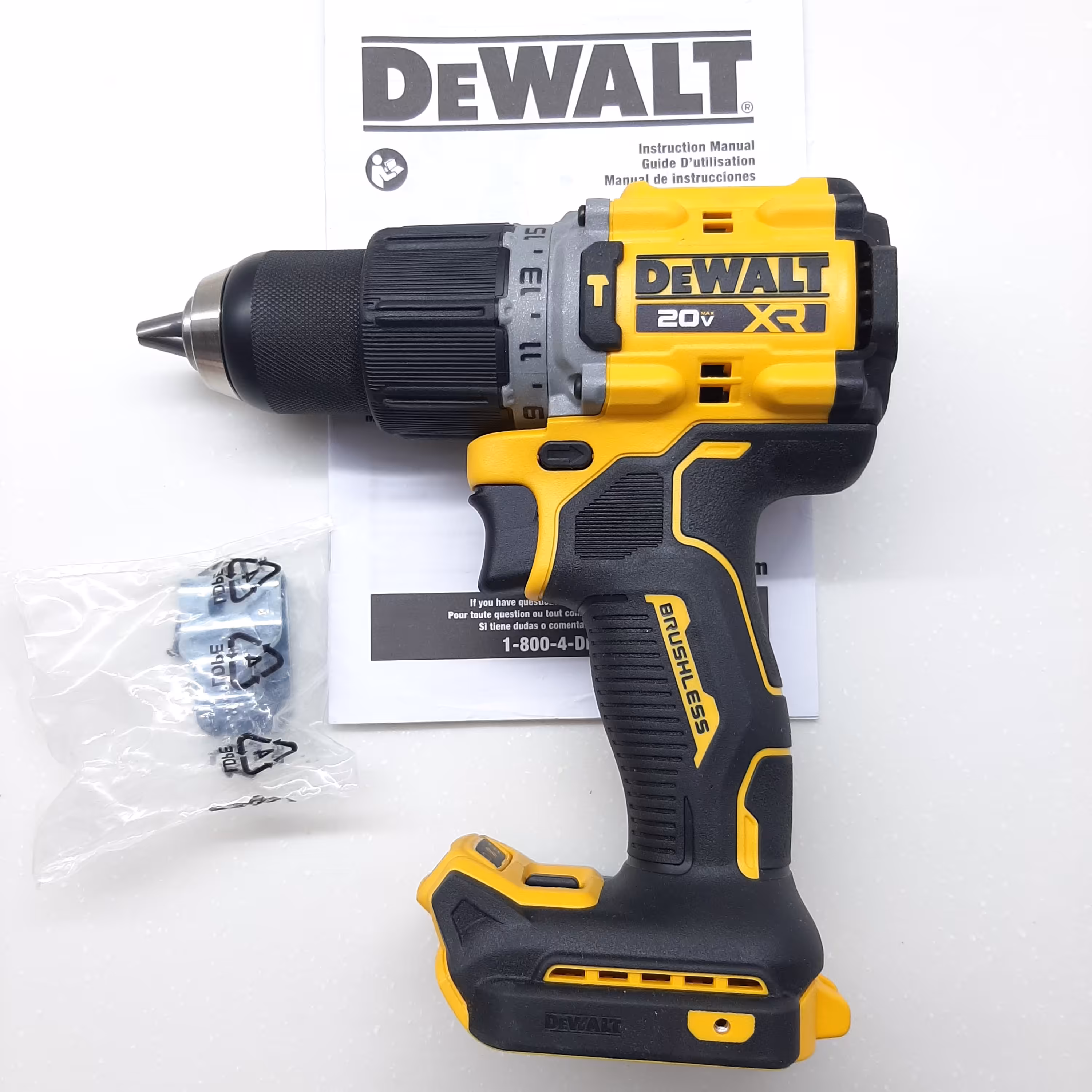 دریل شارژی چکشی دیوالت مدل dcd805 تنه خالی ساخت مکزیک