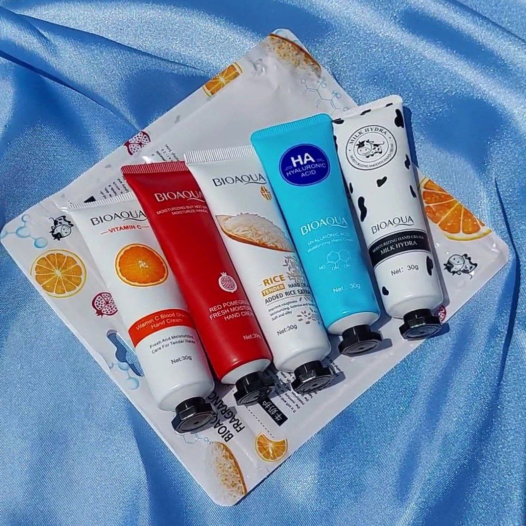 پک پنج عددی کرم دست و صورت مرطوب کننده و آبرسان بیوآکوا از غرفه پردیس