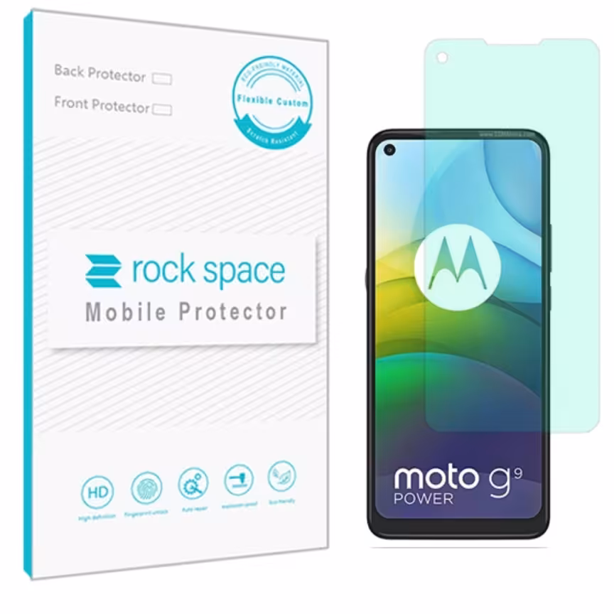 گلس موتورولا G9 Power مدل نانو هیدروژل گرین لایت برند راک اسپیس