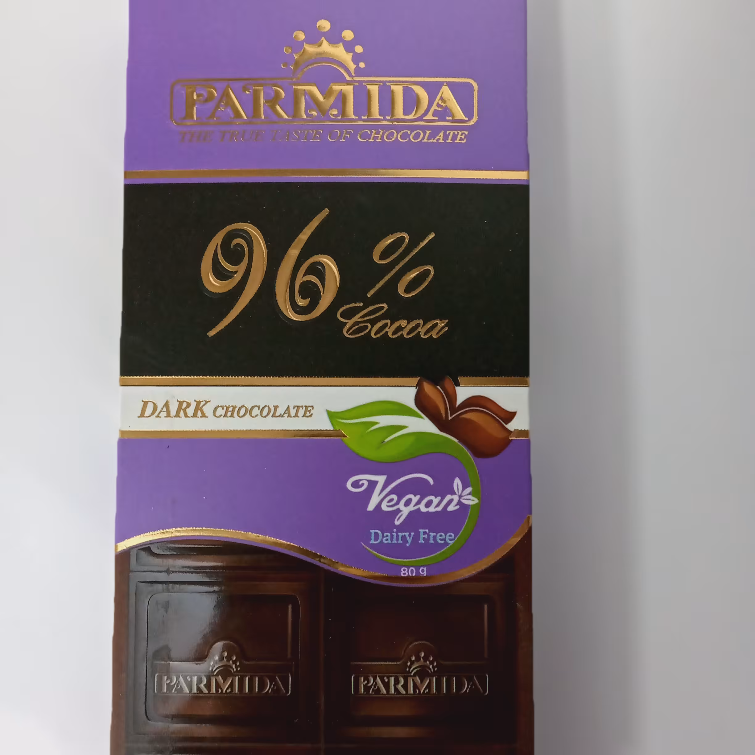 شکلات تابلت کاکائویی تلخ 96 درصد پارمیدا  