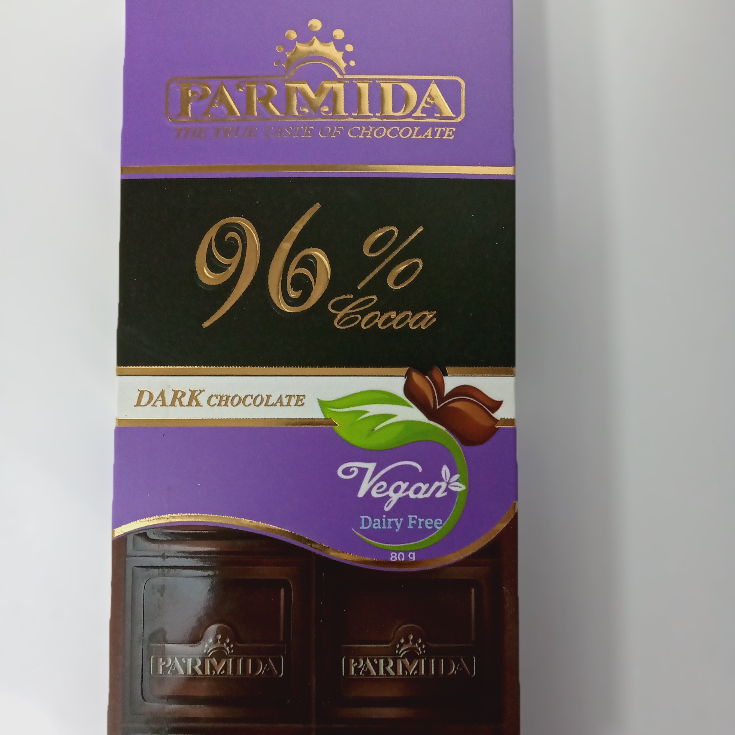 شکلات تابلت کاکائویی تلخ 96 درصد پارمیدا  