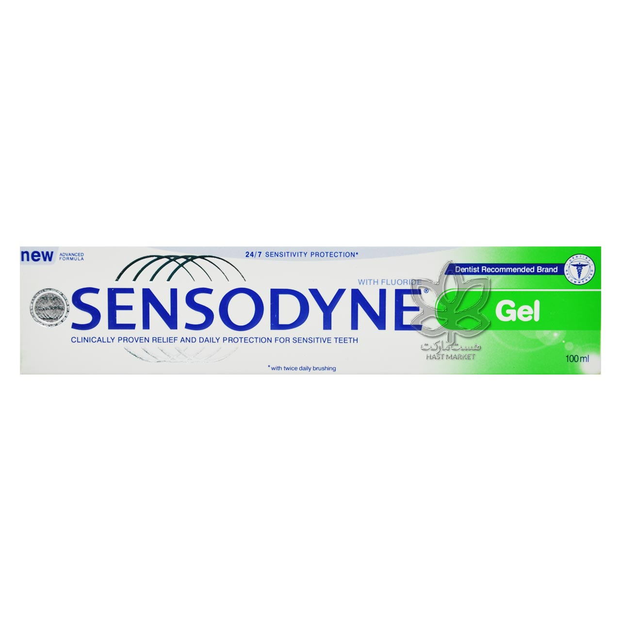 خمیر دندان مراقبت کننده ژلی 100 میل سنسوداین - sensodyne