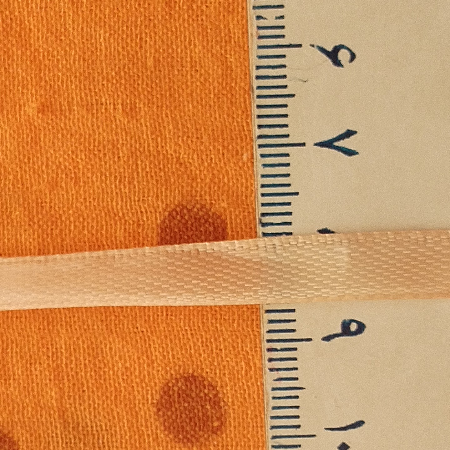 یک متر روبان سایز عرض 8 میلی متر،8mm رنگ گلبهی مناسب گلدوزی،تل سازی،تزئین
