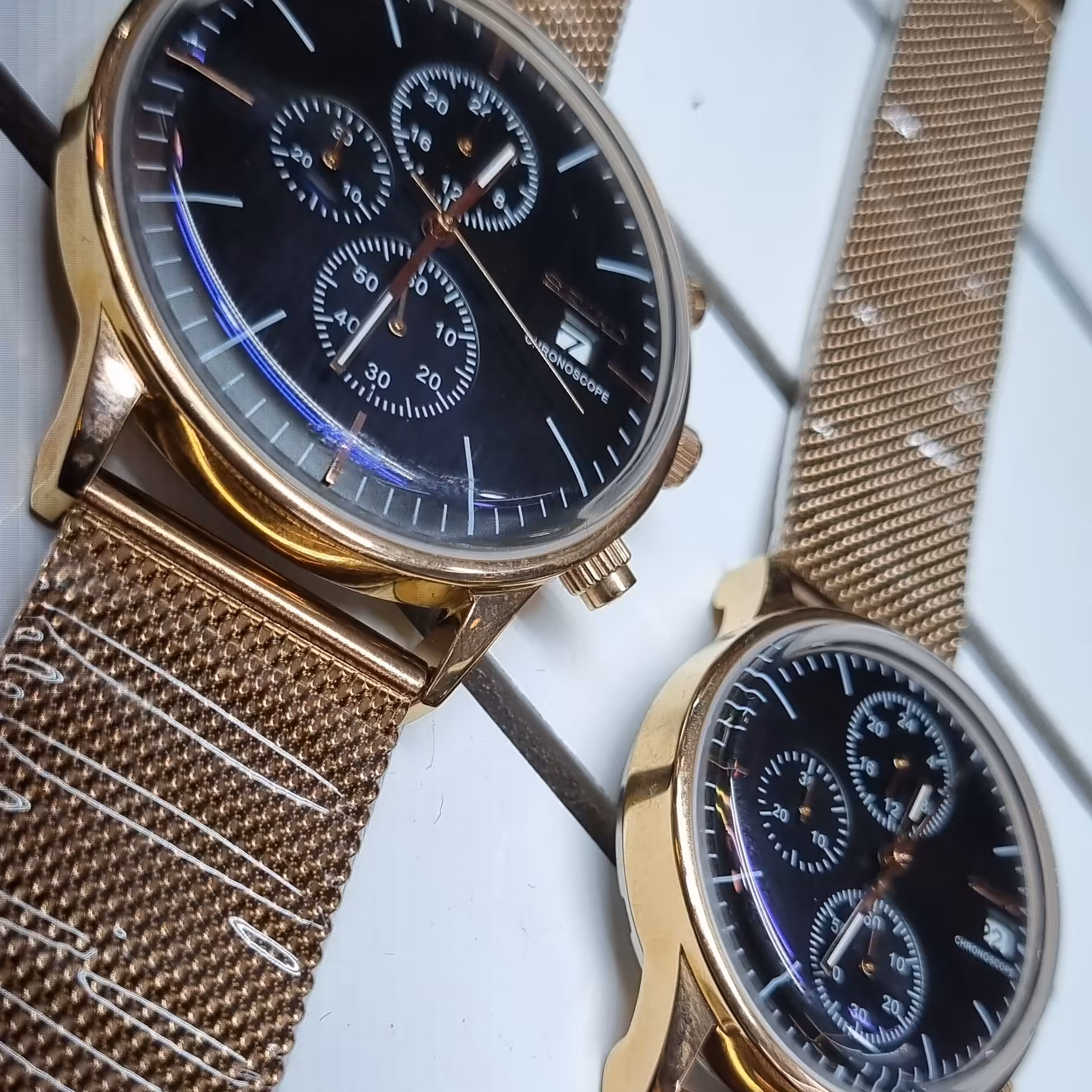 ساعت های سه موتوره ست Seiko بند حصیری 