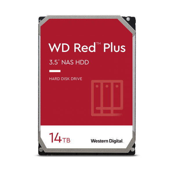 هارد دیسک اینترنال استوک وسترن دیجیتال رد پلاس WD140EFFX 14TB