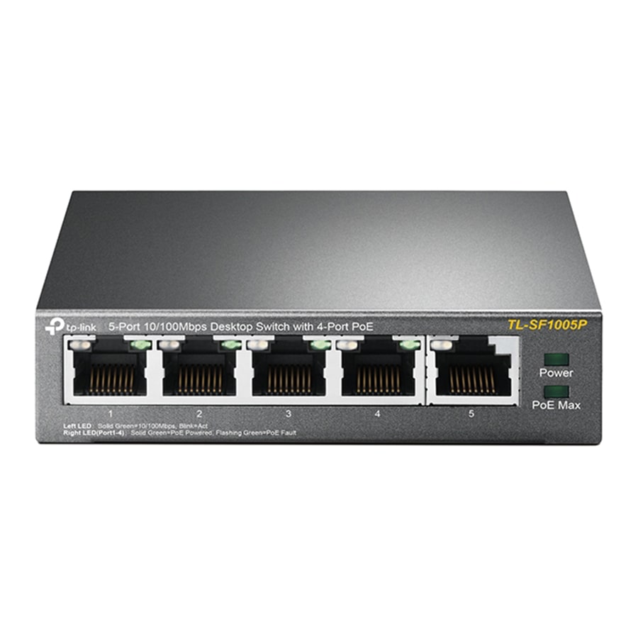 قیمت و خرید سوییچ 5 پورت مگابیت و دسکتاپ تی پی لینک مدل TL-SF1005P | یاس ارتباط