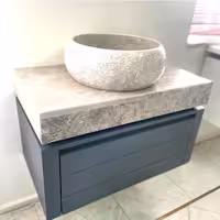 روشویی کابینتی مدل ساینی ابعاد 40 در 70 طوسی