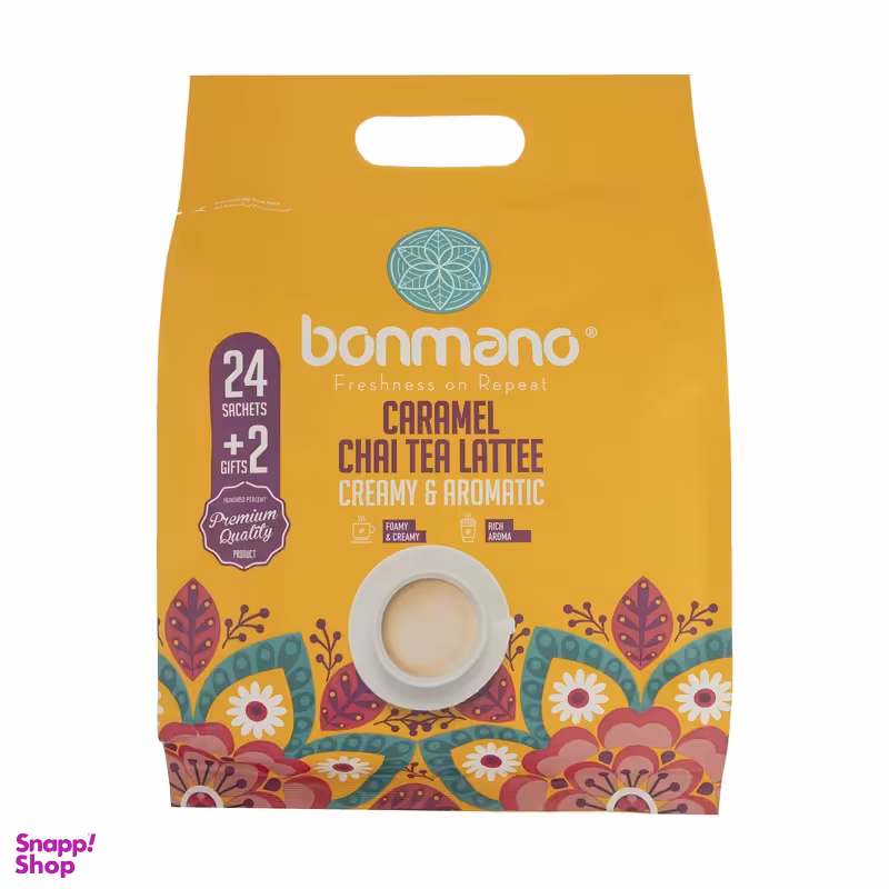 چای لته بن مانو وزن 600 گرم بسته 26 عددی