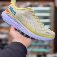 138 کتونی ورزشی هوکا مردانه کفش پیاده روی ویتنامی رنگ لیمویی
