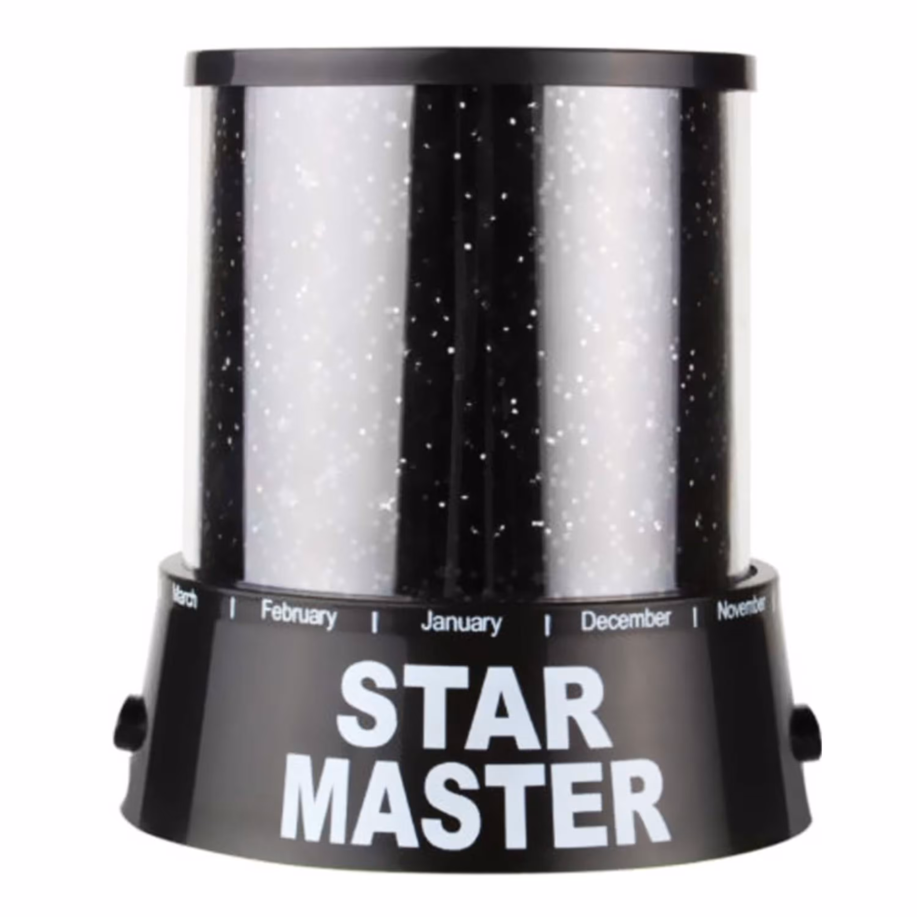 چراغ خواب مدل استارمستر طرح ماه و ستاره رنگ مشکی منبع تغذیه usb و باطری خور