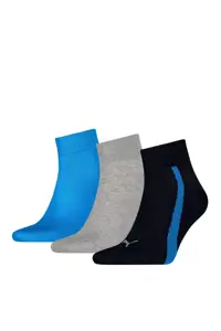 جوراب ورزشی آبی مردانه و زنانه های کوتاه سبک 3 بسته Puma