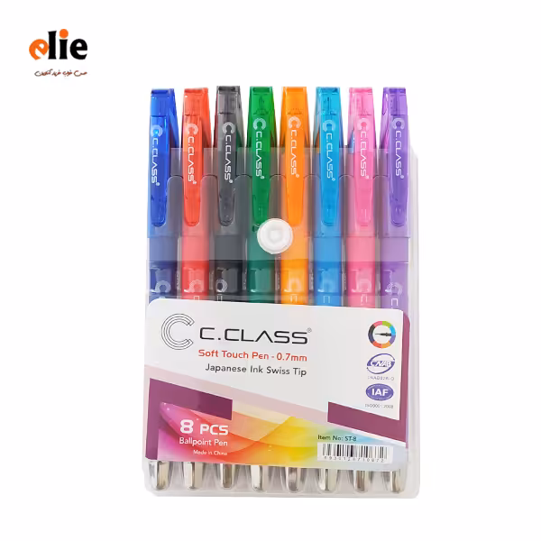 خودکار سی کلاس 0.7 بسته 8 رنگ