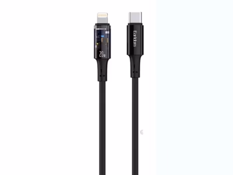 کابل شارژ تایپ سی به لایتنینگ 20 وات ارلدام  Earldom EC-161i Self-Disconnecting Charging Cable 20W Lightning