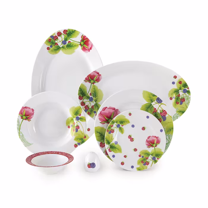 سرویس چینی زرین 6 نفره غذاخوری ردبری (28 پارچه)