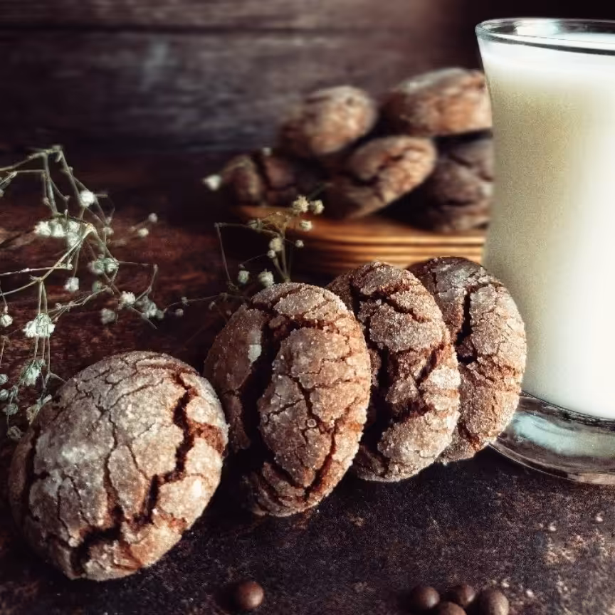 کوکی کاکائویی ساده،بسیار ترد و بافتی لطیف  بدون مواد نگهدارنده 