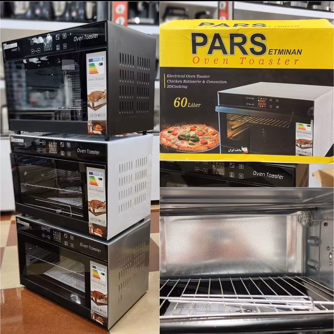 آون توستر  تاج بالا 60 لیتر پارس 
دارای المنت 