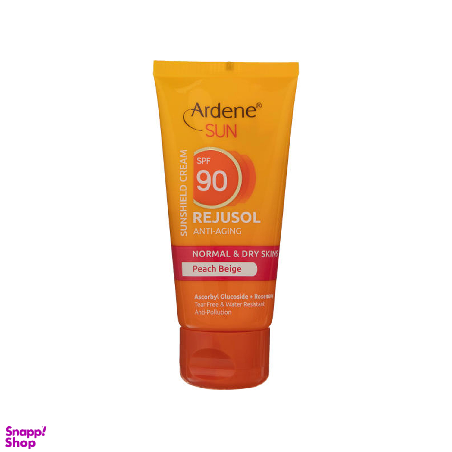 کرم ضد آفتاب آردن (Ardene) با SPF90 مدل Rejusol رنگ بژ هلویی حجم 50 میلی لیتر