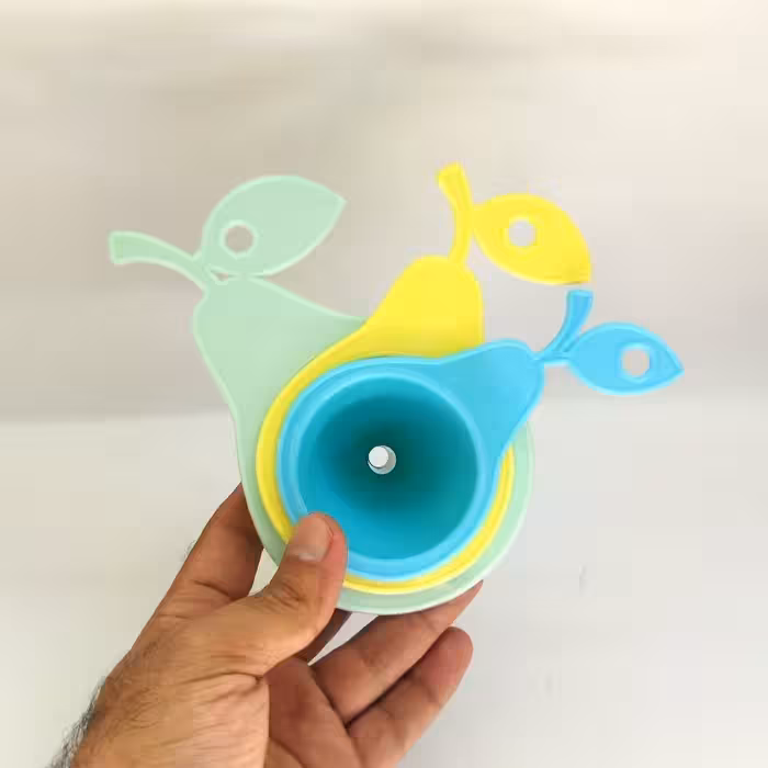 قیف طرح گلابی بسته 3 عددی
چند رنگ