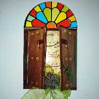 گیفت عیدغدیر گلاسه 3بعدی دورو مدل درب خیبر بسته 40عددی 