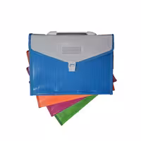 کیف اکسپندینگ فایل قفل دار دسته دار 12 خانه