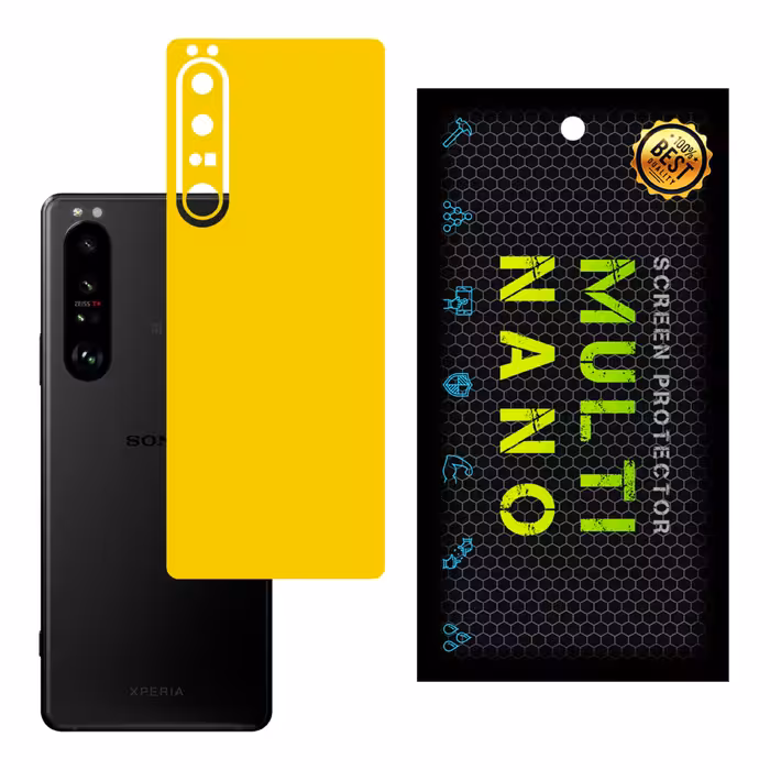 برچسب پوششی MultiNano مدل X-F1M-Yellow برای پشت موبایل سونی 1 III