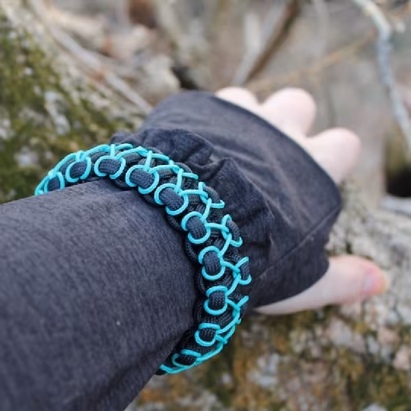 دستبند پاراکورد و میکروکورد رنگبندی متنوع سایز دلخواه  قابل شستشو  مقاوم