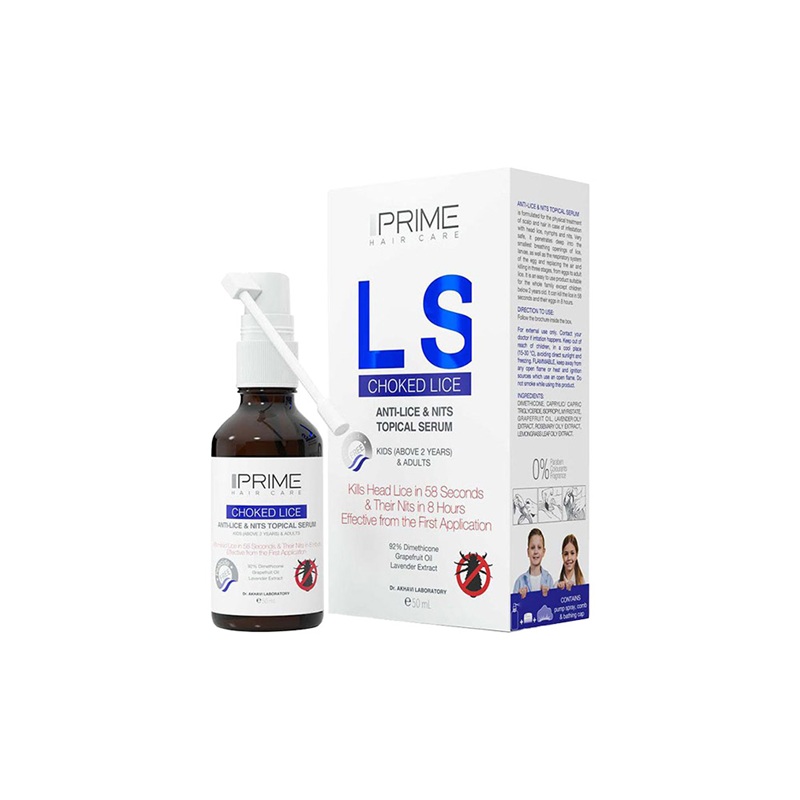 سرم مو برطرف کننده حشرات پرایم مدل LS حجم 50mL
