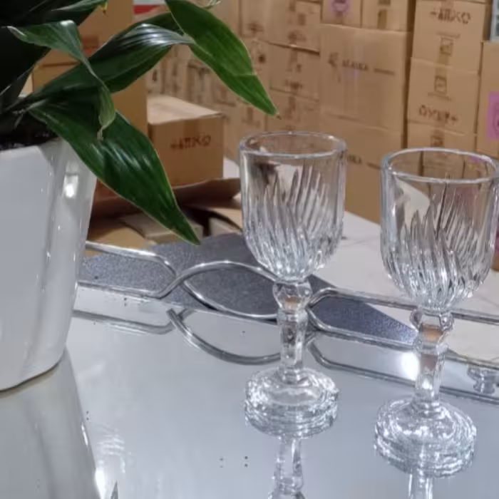 یک دست جام گیلاس بلوری  النا  کادویی 