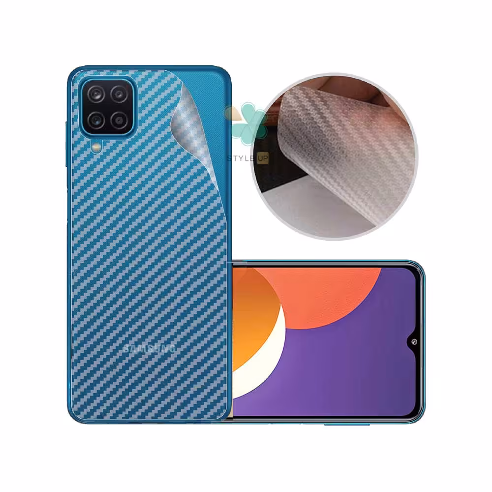 برچسب نانو پشت کربنی گوشی مناسب Samsung Galaxy M12