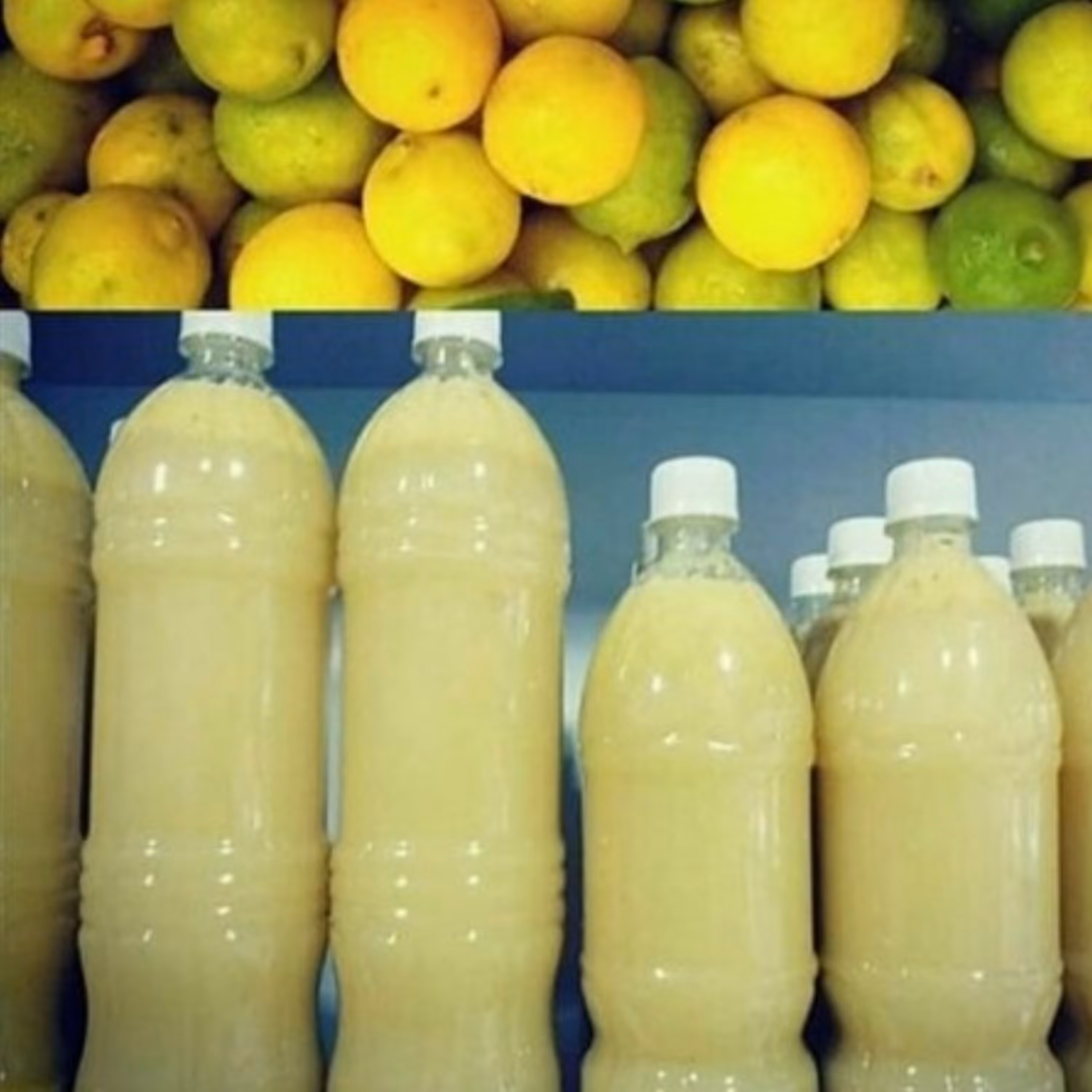 آبلیمو طبیعی خانگی همراه پالپ 