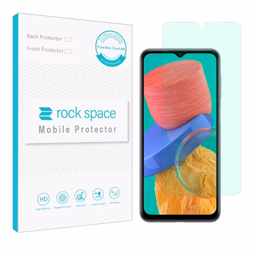 گلس سامسونگ M33 5G مدل نانو هیدروژل گرین لایت برند راک اسپیس