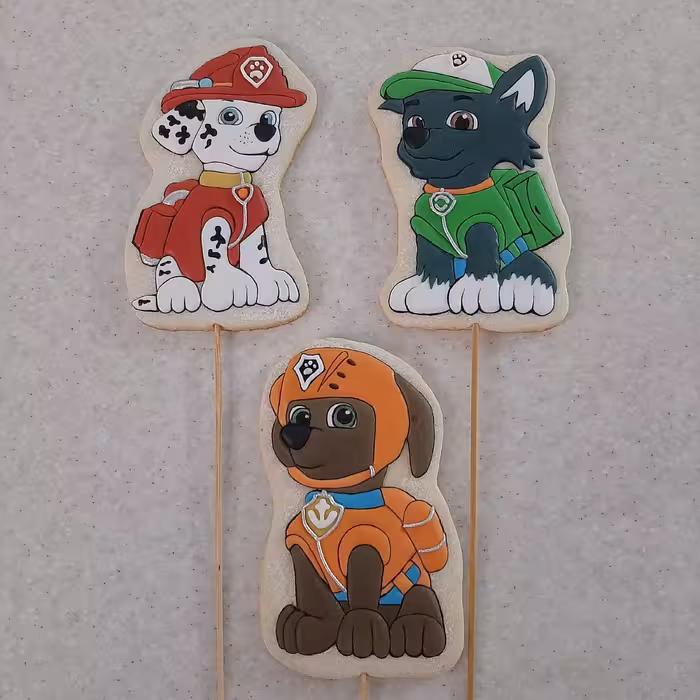 کوکی دکوراتیو رویال آیسینگ طرح تم سگ نگهبان با طرح دلخواه