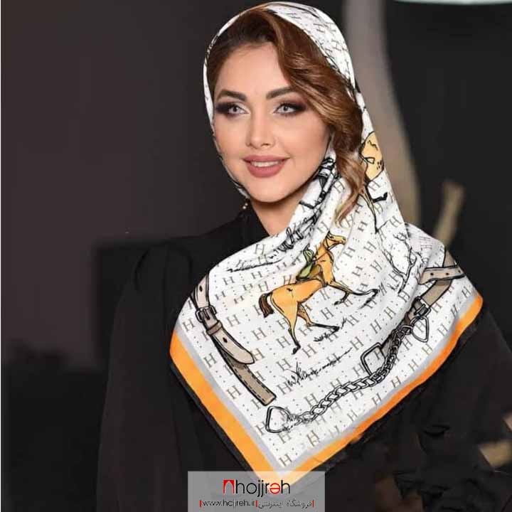 اطلاعات ، قیمت و خرید روسری مینی اسکارف نخی طرح اسب کد LM40