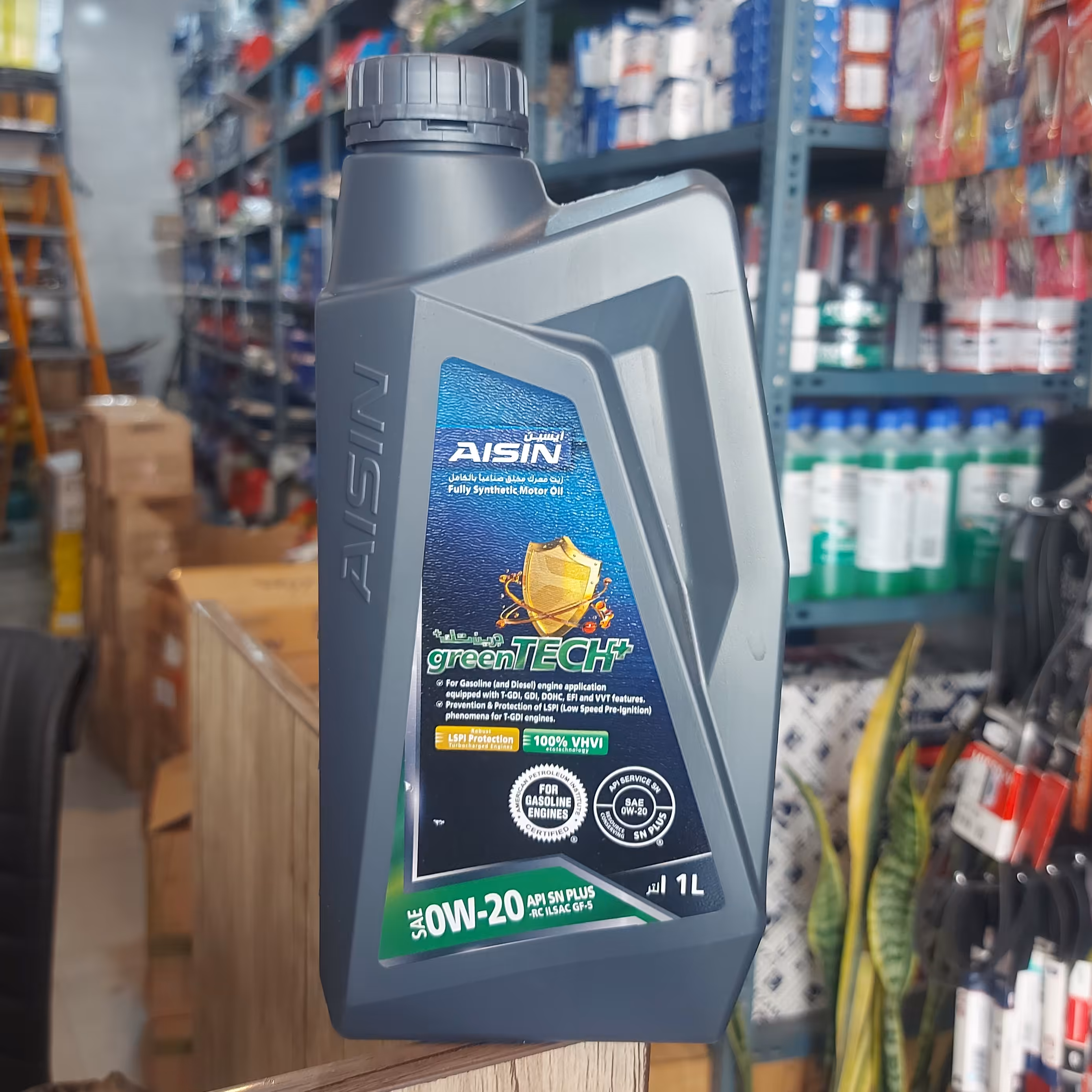 روغن موتور 0W20 آیسین گرین پاور اس ان پلاس یک لیتری