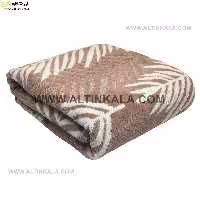 حوله حمام برند ماندگارطرح جنگل رنگ نسکافه ای سایز 100×160