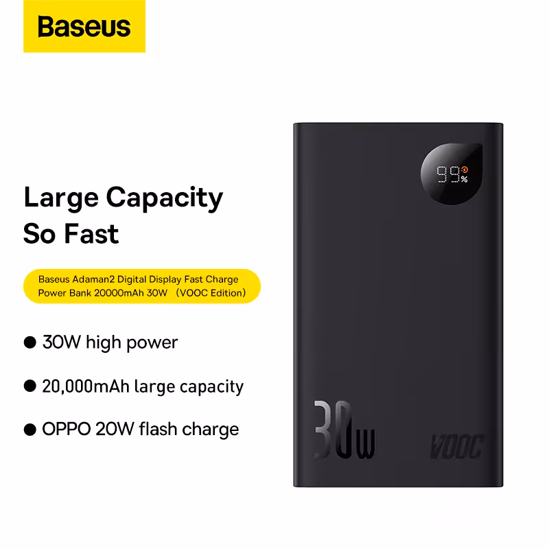 پاوربانک 20000 بیسوس Baseus Adaman2 PPAD050001 توان 30 وات