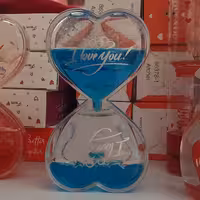 ساعت شنی ژله ای آبی (ساعت شنی روغنی)