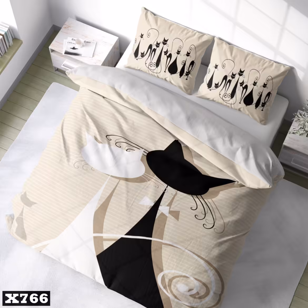 روتختی و یک عدد پنل پرده و فرش کودک طرحx766