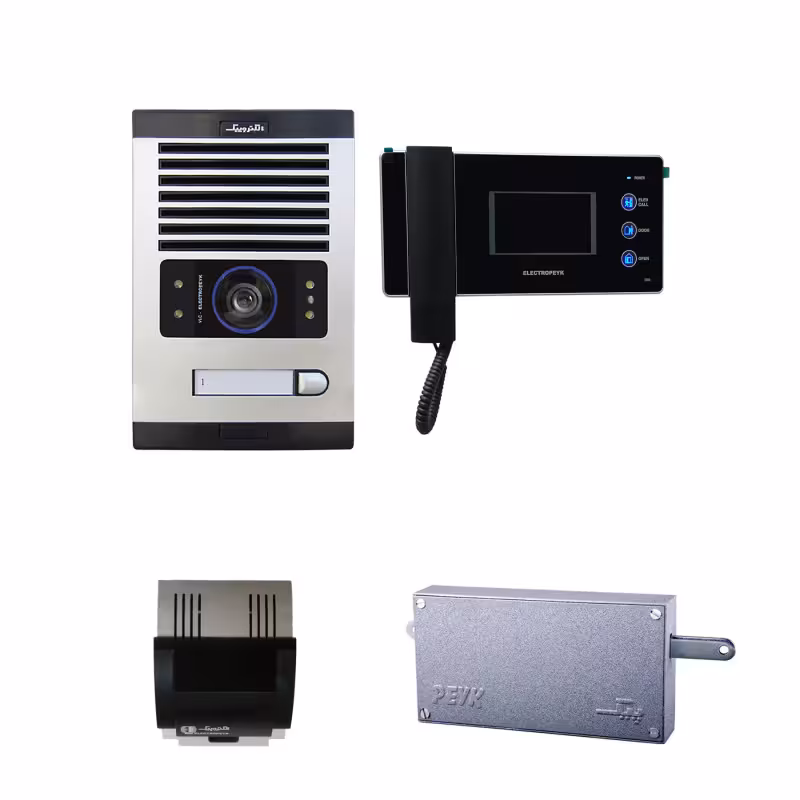 آیفون تصویری الکتروپیک . پک کامل  1 واحدی . مدل 1096 با پنل 1086