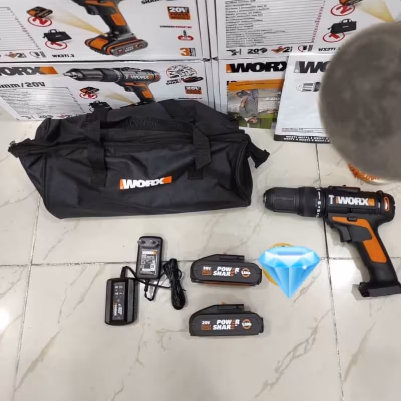 دریل شارژی  چکشی ورکس مدل wx371.3