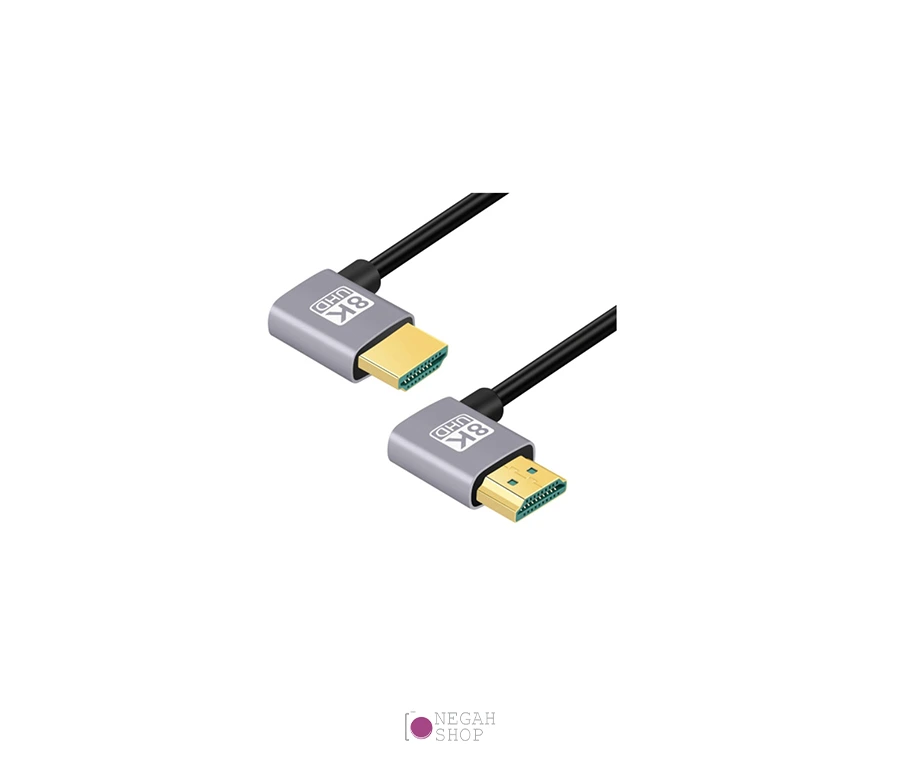 کابل تبدیل 1 متری HDMI با خمیدگی دوگانه Left Right