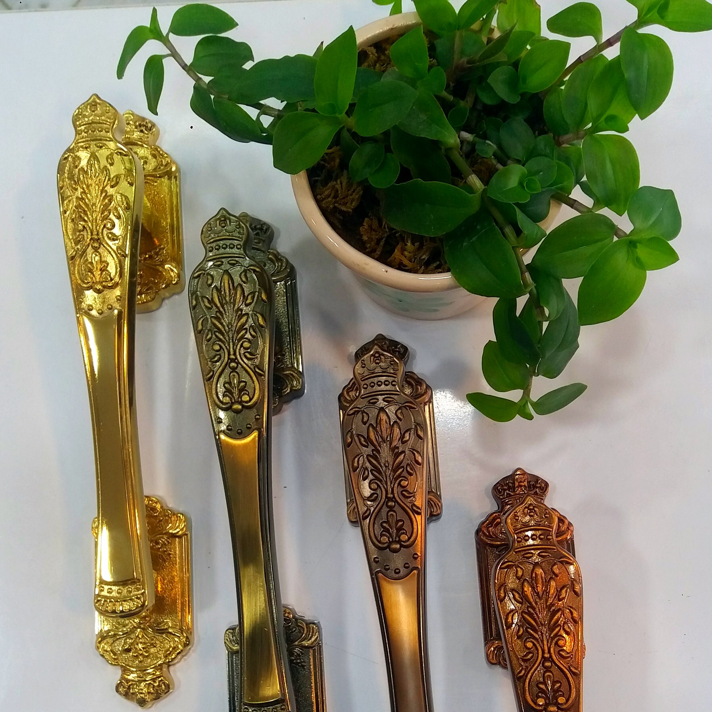 دستگیره درب حیاطی 30 سانتی (طلایی زیتونی نسکافه ای و اخرایی )