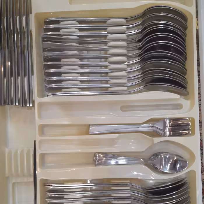 سرویس قاشق و چنگال استیل 