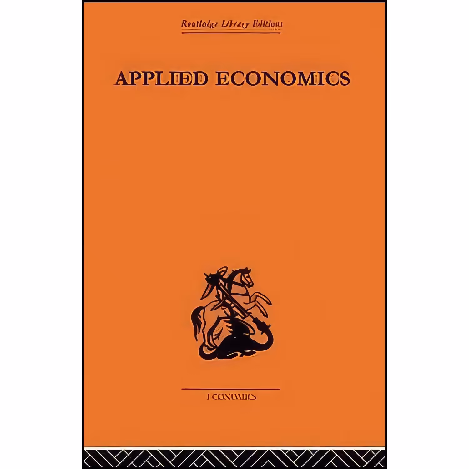 کتاب زبان اصلی Applied Economics اثر J A C Brown
